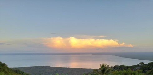 sunset over the river © Junior