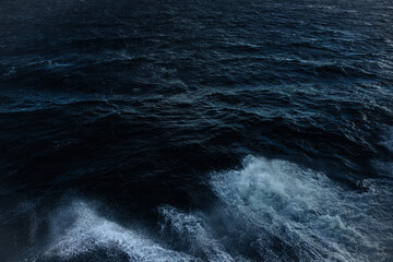 dark blue water surface