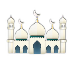 islamic mosque vector illustration