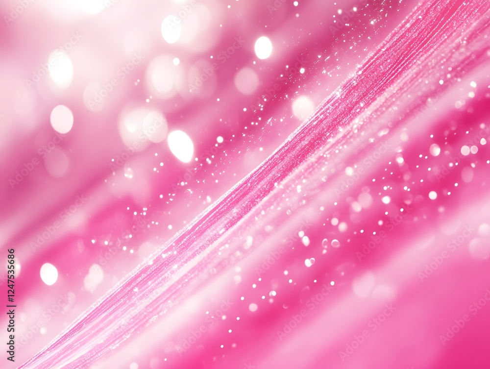 Poster abstract pink background with shimmering sparkles and waves - a captivating visual experience