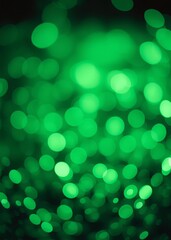 Obraz premium Glitter sparkling abstract green bokeh defocused background bokeh green bokeh green abstract background light bright blur pattern