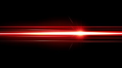 Fototapeta premium Red light streak, dark background, motion