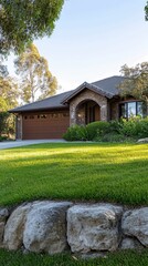 Rustic Stone Home With Lush Garden