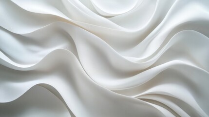 Obraz premium white drapery abstract background