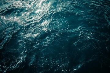 Obraz premium Vivid ocean waves under sunlight. Artificial Intelligence