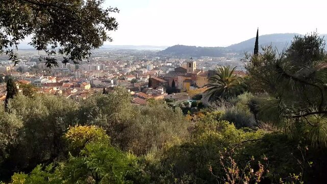 Aerial view of Hyeres, South of France