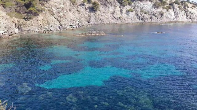 Pontillon beach in Hyeres, South of France