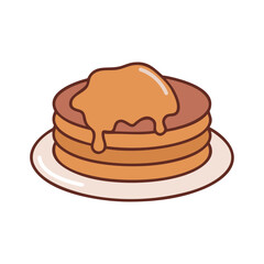 Pancakes with Syrup and Butter