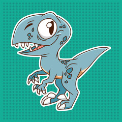 cute raptors illustration