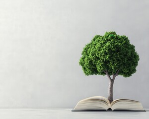 Concept art showing sustainable learning environments supported by modern policies.