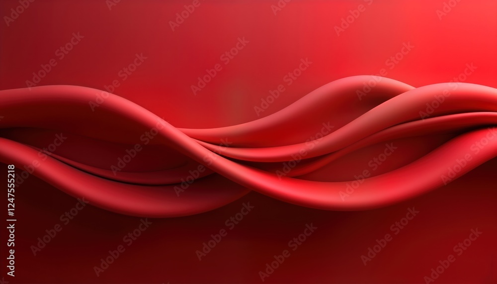 Poster abstract red wave pattern. dynamic and vibrant gradient. modern and stylish visual. intense and pass