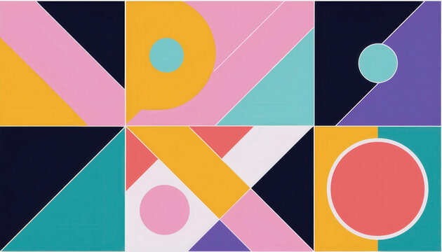 exciting geometric abstract colorful background