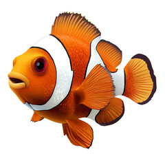 Clownfish Head Vector Illustration | Vibrant and Colorful Marine Life Art  
