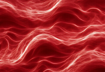 Obraz premium fractal art red abstract creative background waves light wave neon shiny illustration abstraction move bow smoke wallpaper business card flames banner black fashion modern shadow profundity eddy