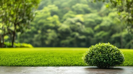 Create an eco-friendly concert venue with topiary landscapes.