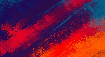 Abstract art with bold strokes and splatter effects for creative projects