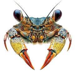 Crab Head Vector Illustration | Coastal and Intricate Marine Art  
