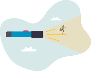 Fototapeta premium Business direction guidance, career path or solution to reach goal, mentorship, help and manager support, find the way.business concept.flat character.