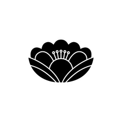 Icon of flower, logo template