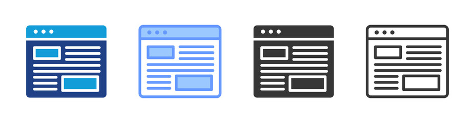 Obraz premium User Interface icon set multiple style collection