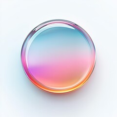 Light gradient icon of button, modern aesthetic, white background 