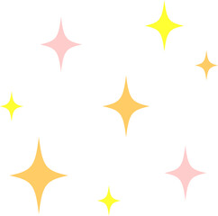 輝くキラキラのエフェクト、ピカピカ。