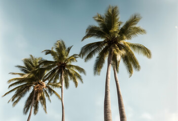 different transparent isolated coconut background stems trees palm tree slope tropical sway beach bend botanical collection colours curved decoration environment exotic foliage garden green growth