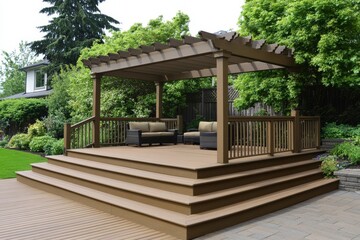 Fototapeta premium gazebo in the garden