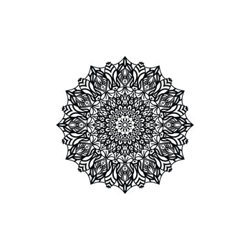 mandala art simple concept design decorative art flower mandala simple vector templet