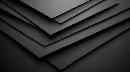 Stacked dark papers, abstract design