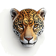 Jaguar Head Vector Illustration | Fierce Big Cat Artwork for Logos & Digital Designs  
