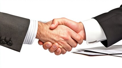 Obraz premium Professional handshake representing partnership and agreement