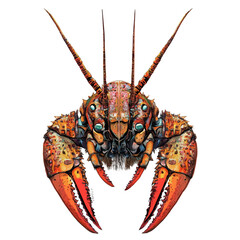 Lobster Head Vector Illustration | Intricate Seafood Artwork for Logos & Digital Designs  
