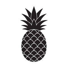 Obraz premium Pineapple Silhouette Vector