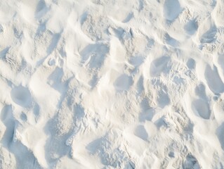 Obraz premium Pristine white sand dunes patterned by wind in coastal landscape