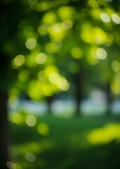 Obraz premium Abstract blurred background from nature with soft light bokeh green bokeh green abstract background light bright blur pattern