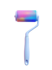 blue paint roller