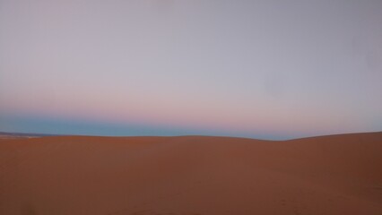 sunrise in the desert