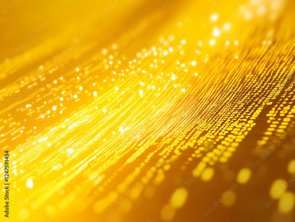 Poster dynamic abstract background with shimmering glows and warm tones