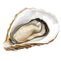Oyster Head Vector Illustration | High-Quality Digital Artwork for Logos, Stickers & Prints  
