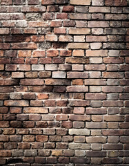 Obraz premium red brick wall. Wall texture