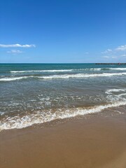 waves on the beach