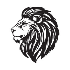 Lion illustration logo vector template design