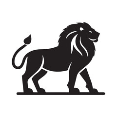 Lion illustration logo vector template design
