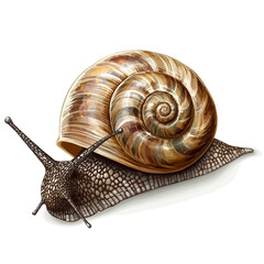 Snail Head – A Beautiful and Detailed Vector Illustration of a Snail’s Head

