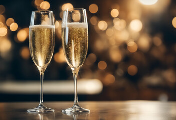 two champagne cheers glasses champaign christmas isolated white goggles wine alcohol background 2 drink beverage cheer toast celebration object party romantic splash flute nobody celebrate fizz