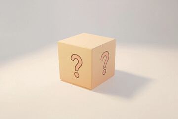 Obraz premium Mystery box isolated on a white background