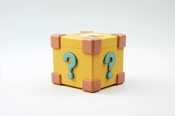 Obraz premium Mystery box isolated on a white background