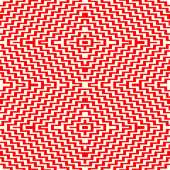 Optical ornament. Seamless pattern. Geometrical backdrop. Op art background. Geometric wallpaper. Modern motif. Digital paper. Linear textile print. Web design. Abstract image. Vector work.