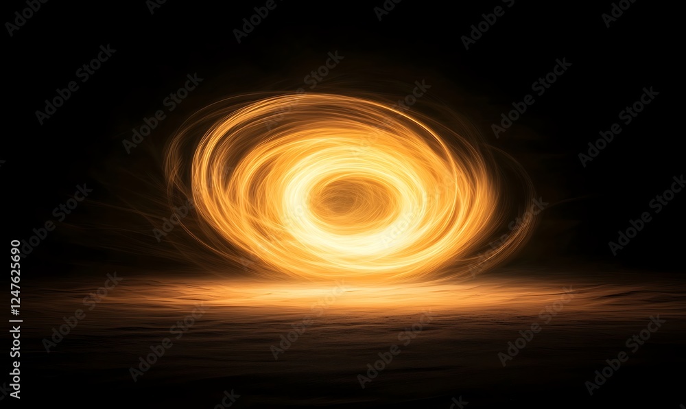 Aufkleber a vibrant, dynamic abstract swirl of light showcasing creativity and artistic expression.